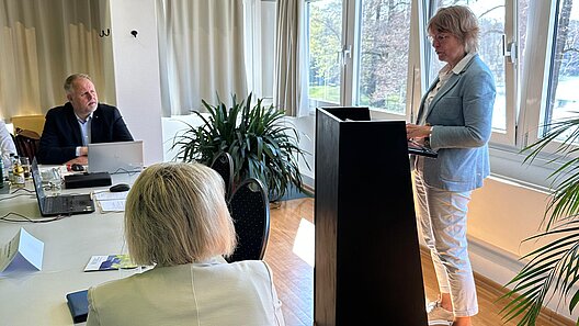 Die Bundesvorsitzende informierte über aktuelle Themen des Verbandes