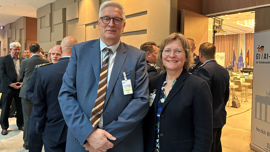 Bundesvorsitzende Imke v. Bornstaedt-Küpper mit Stellvertreter Klaus-Peter Schäfer